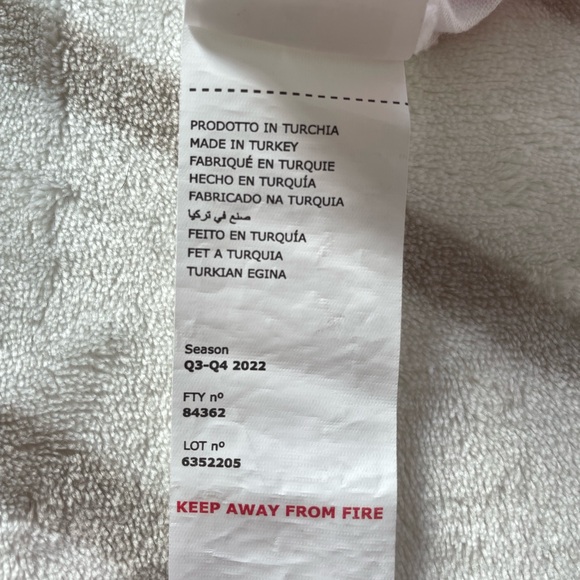 EUC, Kappa Women’s White & Pink Striped, Button Collar Cropped Top Size M - Picture 12 of 12